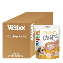 Chicken Chips Dog Treats - Made with 100 Percent Natural Chicken Breast, Puppy Friendly, Low Fat, Wheat and Gluten Free