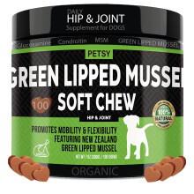 Green Lipped Mussel for dogs ALL in ONE Joint Care Supplements Hip & Joint aid 100 Tasty DAILY Chews Glucosmine