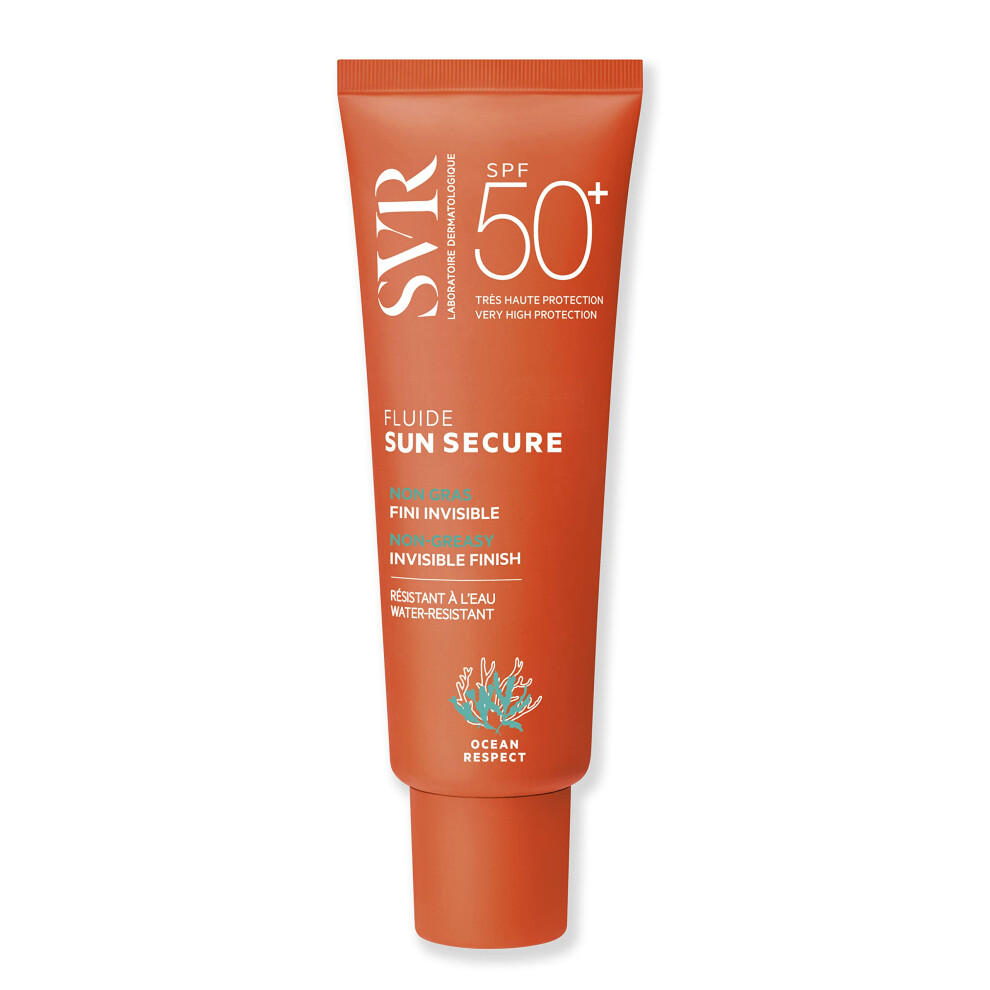 Svr Sun Secure Spf50+ Fluid - Broad-Spectrum Hydrating Face/Decollete Sunscreen - All Skin Types, Very High Uva/Uvb