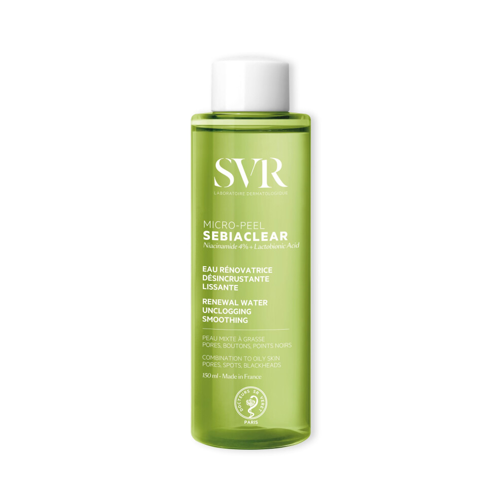 Svr Sebiaclear Micro-Peel Exfoliating Unclogging Essence - Acne-Prone, Oily, Combination Skin. 2% Lactobionic, 0,5%
