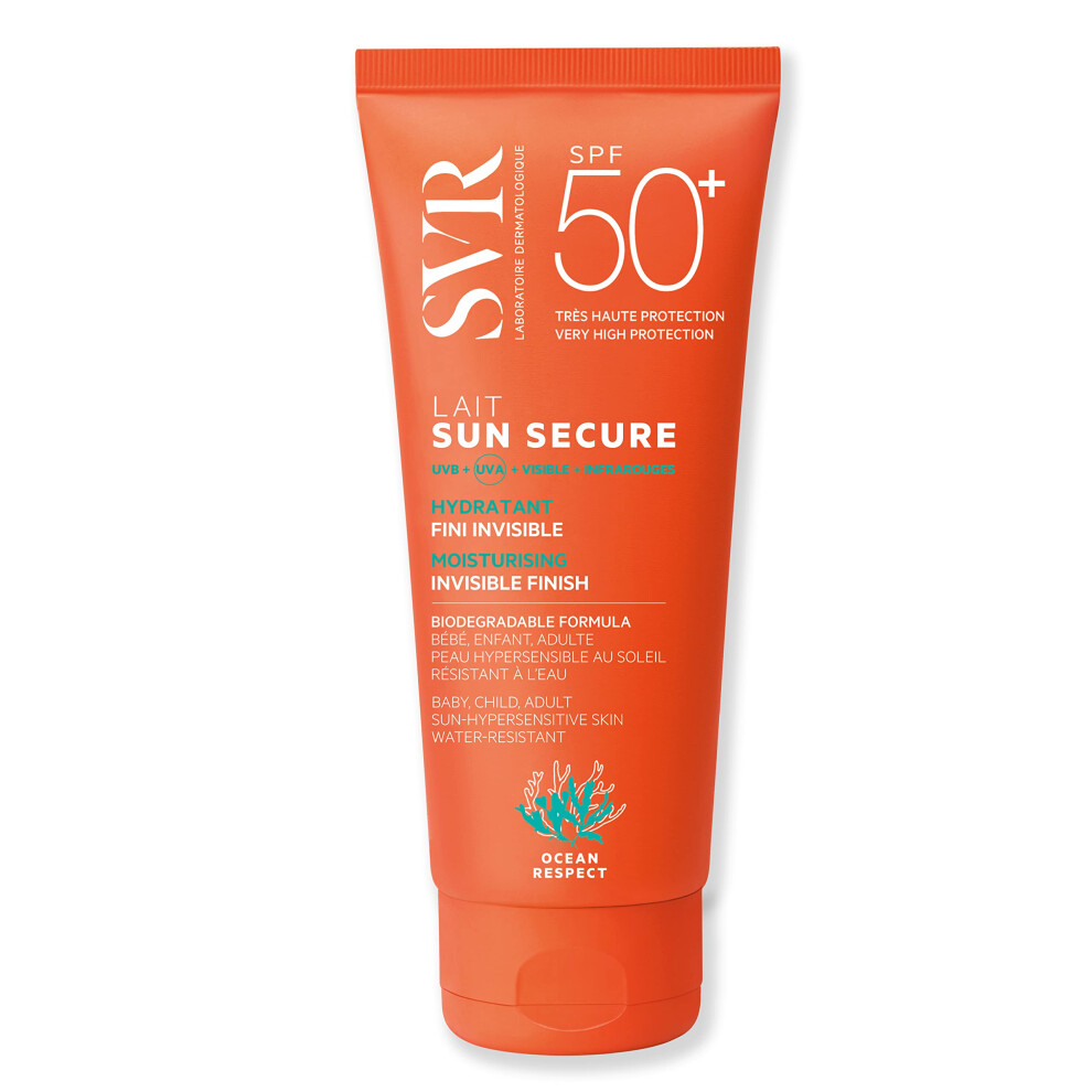 Svr Sun Secure Spf50+ Hydrating Face And Body Sunscreen Milk For All Skin Types, Very High Uva/Uvb, Ir Protection,