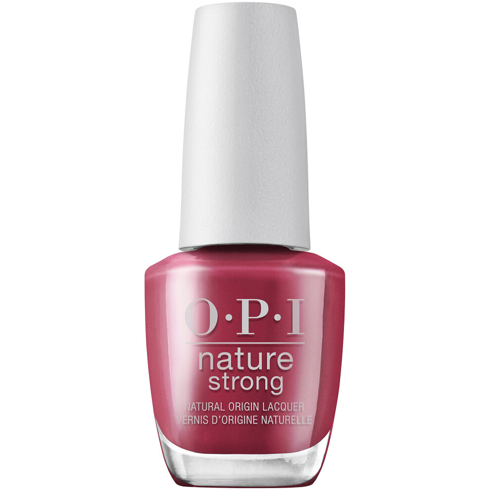 Nature Strong Nail Polish | Quick Dry Vegan Nail Varnish with Long-Lasting Results | Made with Natural Ingredients | Red