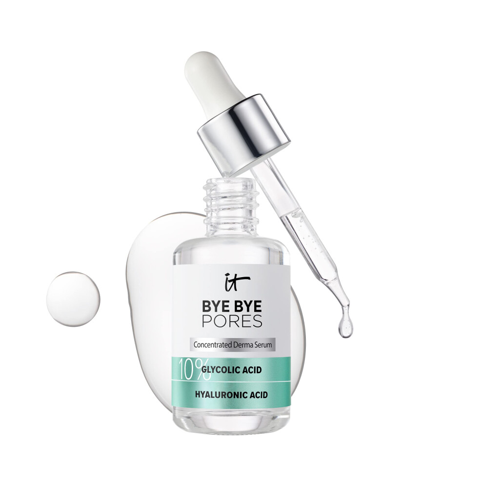 It Cosmetics Bye Bye Pores Concentrate Derma Serum, Boosts Moisture To Soften And Refine Skin's Texture