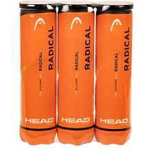 Radical Tennis Balls, Triple Pack (12 Balls), Packaging may vary