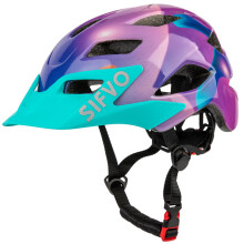 Kinderhelm SIFVO Kinderfietshelm Jongens en meisjes fietshelm met cool vizier Helm voor kinderen 5-14 Kinderfietshelmen Jeugdfietshelm Verstelbaar en