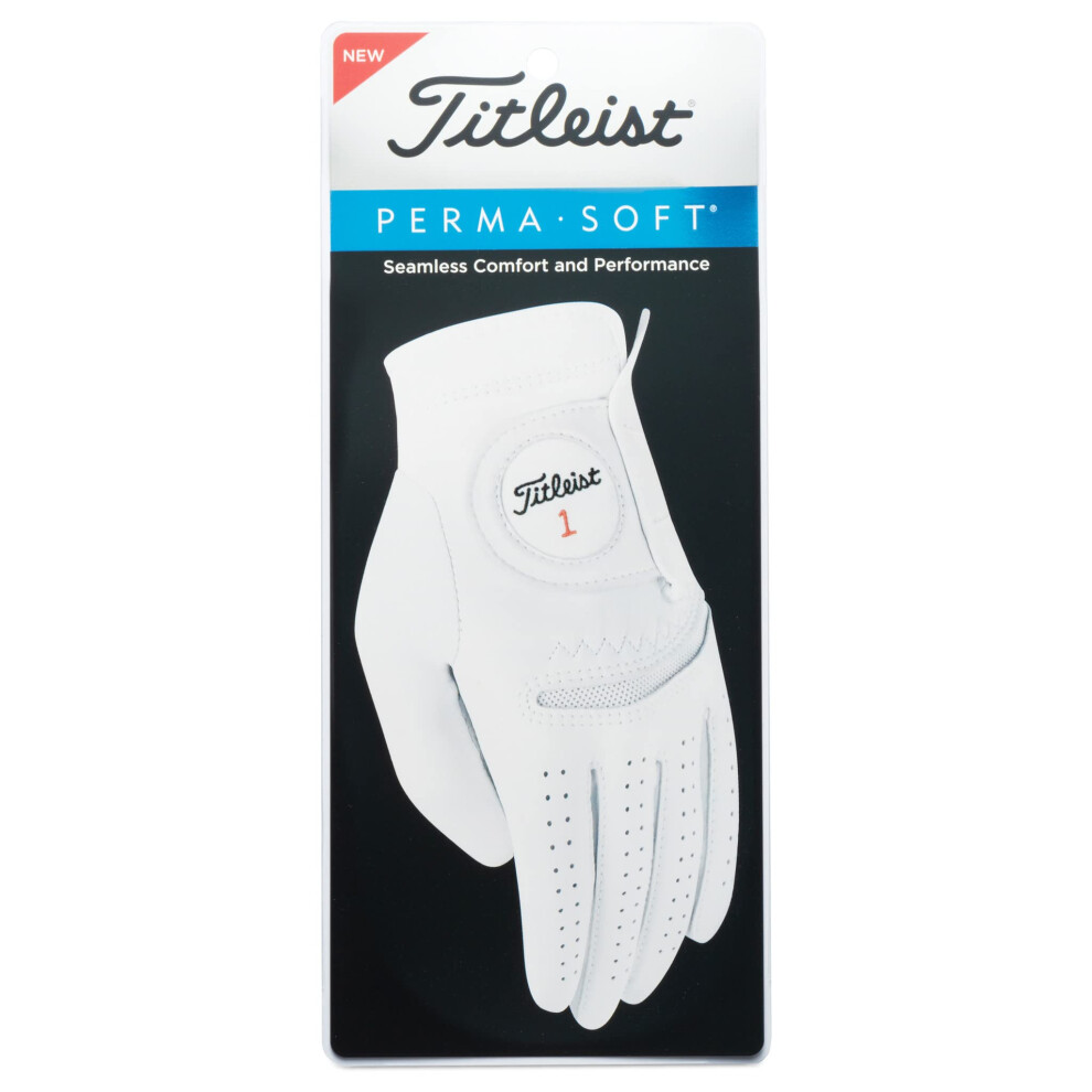 PermaSoft Glove Men's, White, M/L