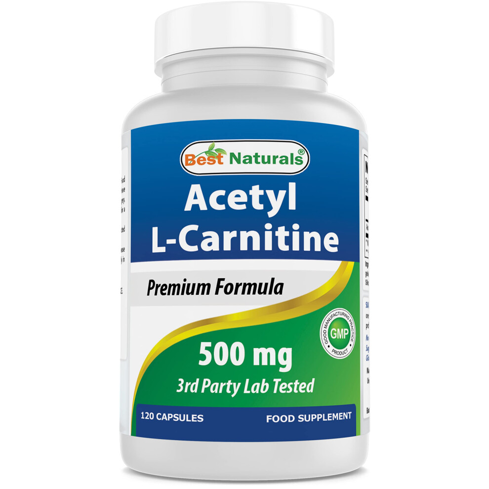 Best Naturals Acetyl L-Carnitine 500 Mg 120 Capsules