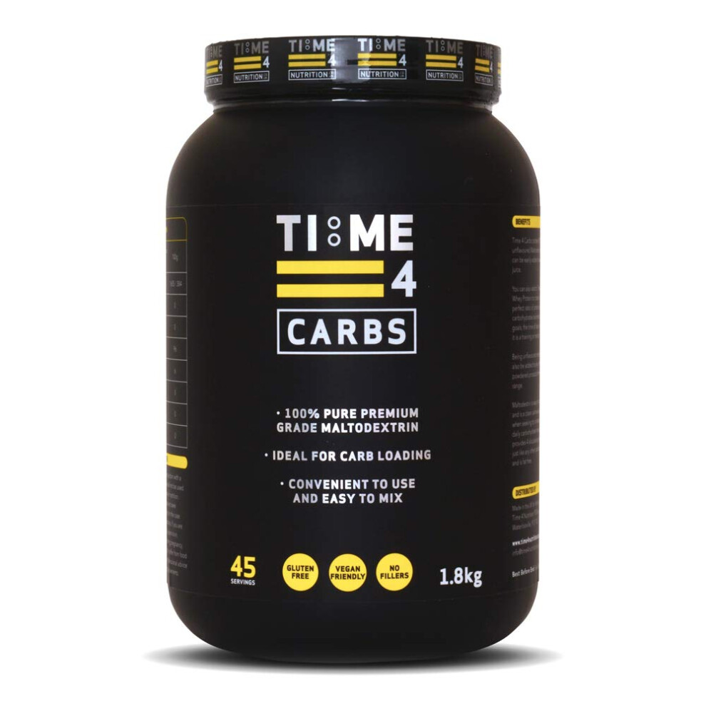 Time 4 Carbs 1.8kg Carb Powder â 100% Pure Unflavoured Premium Grade Maltodextrin Powder â High Calorie Weight Gain