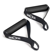 Upgraded Heavy Duty Exercise Handles, Cable Machine Attachments Resistance Bands Handles with Solid ABS Core Grips