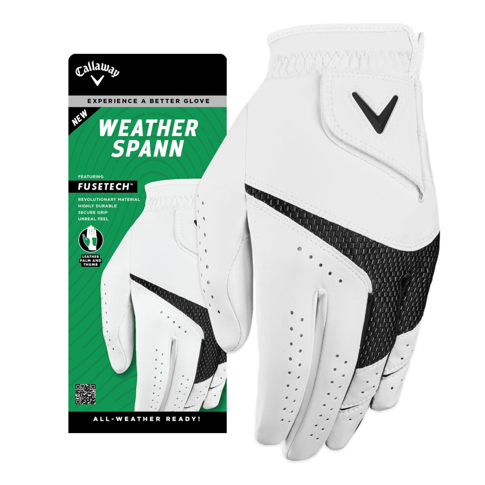 Golf Weather Spann Glove 2023 (2 pack), White