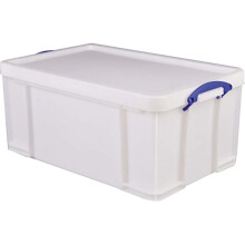 Really Useful Plastic Storage Box 64 Litre White Strong
