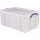 Really Useful Really Useful Plastic Storage Box 64 Litre White Strong 1