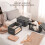 3 Pack Storage Boxes with Lids Foldable - Wardrobe Organiser Storage Cubes with Transparent Window Fabric Storage 6