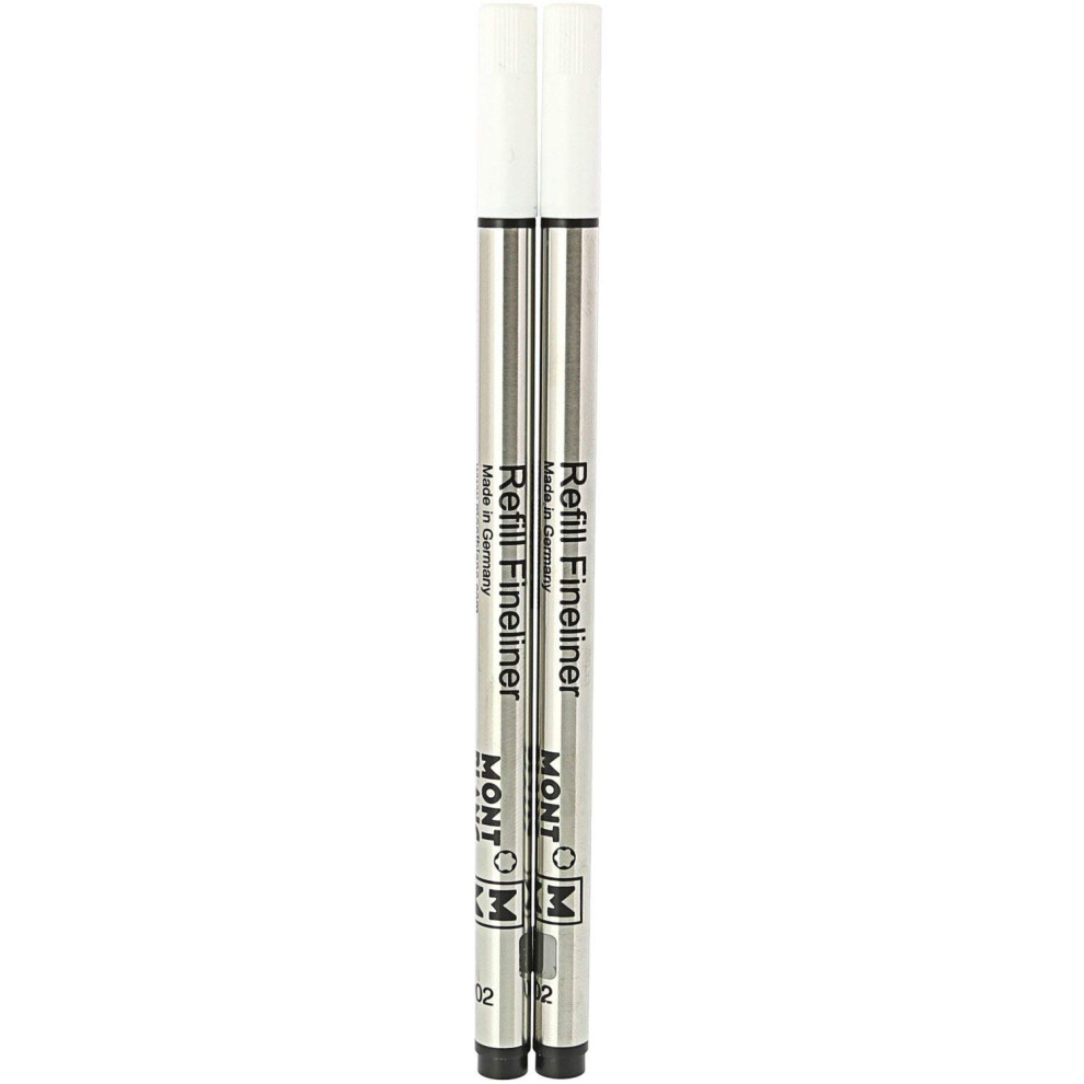 Fineliner Refills (M) Mystery Black 110149 â Refill Cartridge with a Medium Tip for Montblanc Fineliner and Rollerball