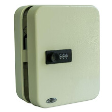 Cream 20 Key Combination Key Cabinet - Key Box Wall Mounted - Storage for up to 20 keys