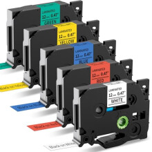Compatible Label Tape Replacement for Brother P Touch 12mm x 8m Cassette TZ TZe-231 431 531 631 731 Work for Ptouch