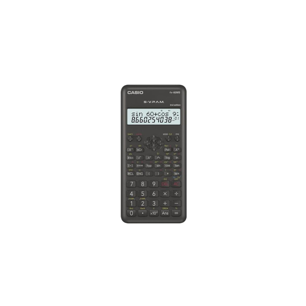 FX-82MS-2 Scientific Calculator, Battery Operated, Grey