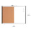 Amazon Magnetic Dry Erase Combo Rectangular Board, plastic/aluminium frame, White/ Yellow, 43.2 cm x 58.4 cm 4