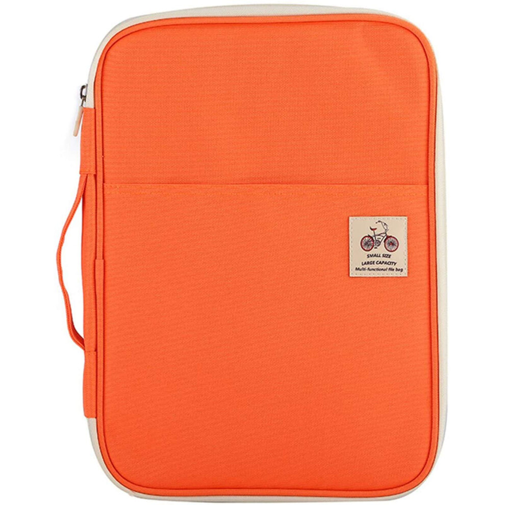 A4 Document Case,Conference Folder with Zip and Handle,Notepad Carrying Case with Various Pockets Suitable for
