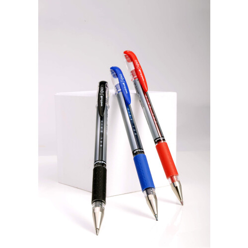 Uni-Ball UM151S Rollerball Pens Grip 0.7 mm Tip 0.5 mm Stroke Width (12 per pack) - Blue 1