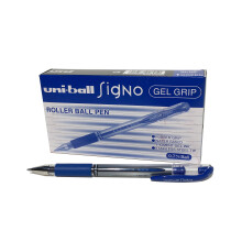 UM151S Rollerball Pens Grip 0.7 mm Tip 0.5 mm Stroke Width (12 per pack) - Blue