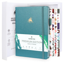 Planner Premium – Undated Weekly & Monthly Planner Organizer for Productivity & Time Management, A5 (Aquamarine)