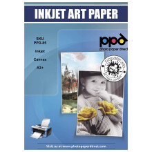 A3 Plus x 10 Inkjet True Art Matt Canvas - 100% Cotton Fine Art Textured Photo Paper PPD-85-10