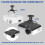 Vivo Universal Adjustable Ceiling Projector Mount for Regular and Mini Projectors, Projection Mount with Extending Arms, 4