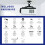 Vivo Universal Adjustable Ceiling Projector Mount for Regular and Mini Projectors, Projection Mount with Extending Arms, 5