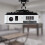 Vivo Universal Adjustable Ceiling Projector Mount for Regular and Mini Projectors, Projection Mount with Extending Arms, 8