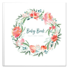 Baby Memory Book for Girls Milestone Keepsake Journal | First Five Years Baby Girl Memory Book | Baby Keepsakes First