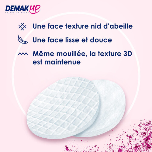Oval makeup remover pads DemakUp Expert 50 units 1