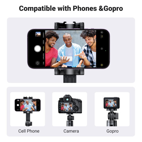 UGREEN Selfie Stick cu suport telescopic și telecomandă Bluetooth 2