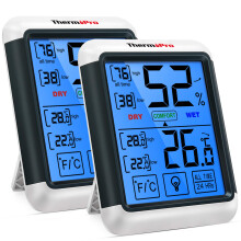 TP55 Digital Indoor Hygrometer Thermometer Temperature and Humidity Monitor Baby Room Nursery Moisture Meter with Large