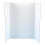 Tri Fold Boards-Pack of 4, Plain White, for Displaying Table Top Projects and Presentations (EV235),122 x 91 cm 1