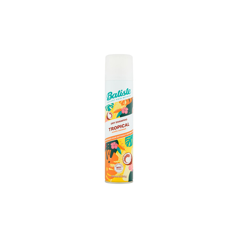 Batiste Dry Shampoo Tropical Exotic Coconut Refreshing Hair Without Drying 200 ml
