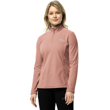 (S, Rose Dawn) Jack Wolfskin Womens Taunus Half Zip Outdoor Warm Winter Pullover Fleece