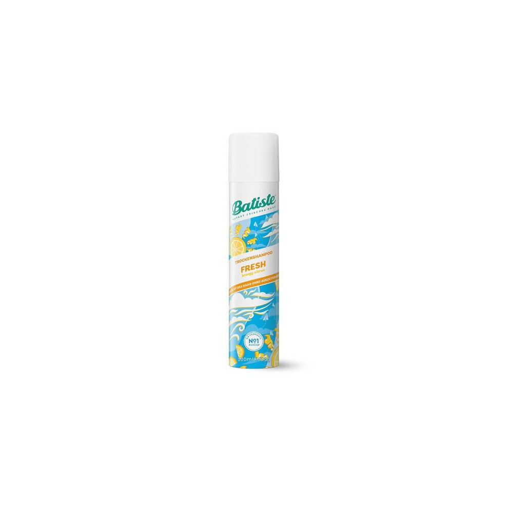 Batiste Dry Shampoo Fresh Breezy citrus Refreshness Hair With Out  Drying 200 ml