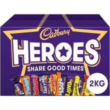 Cadbury Heroes Chocolate Bulk sharing Box, 2 kg (Pack of 1)