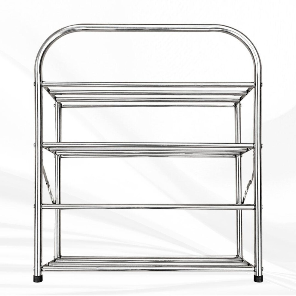 4 Layer Stainless Steel Shoe Rack