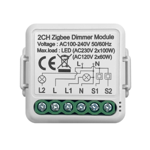 Tuya Zigbee Smart Dimmer Switch Module Supports 2 Way Control Diy Dimmable Switches 10a Work For Al 1