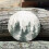Forest Pattern Coasters - Round Drinks Absorbent Stone Coaster Set W 4