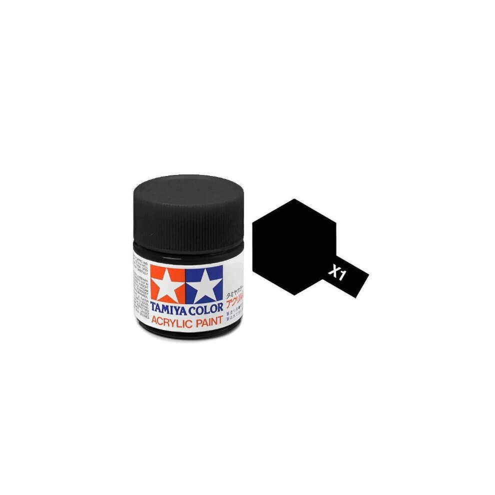 Tamiya 81501 Acrylic Mini X-1 Black