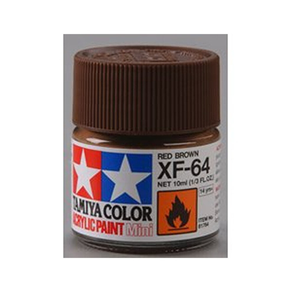 Tamiya 81764 Acrylic Mini XF-64 Red Brown