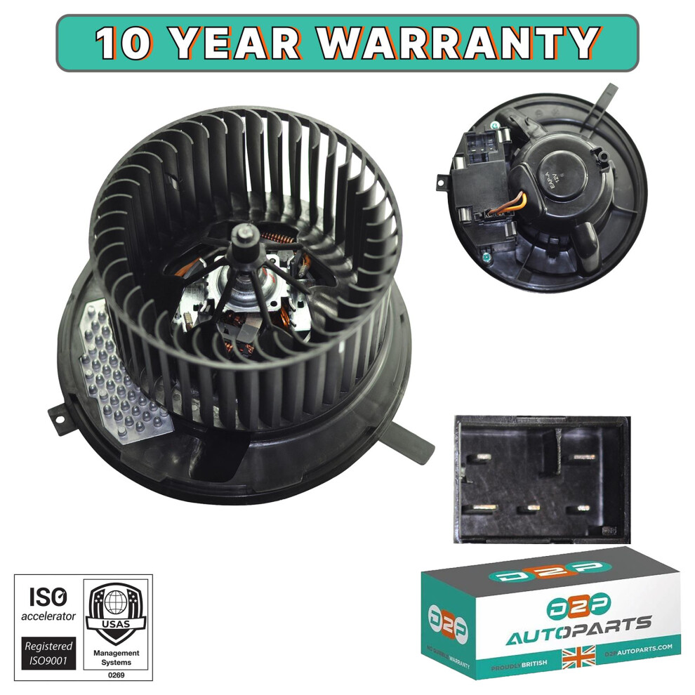 D2p Heater Blower Motor Fan For Audi A3 8P Q3 Tt & Skoda Octavia Ii Superb Ii Yeti