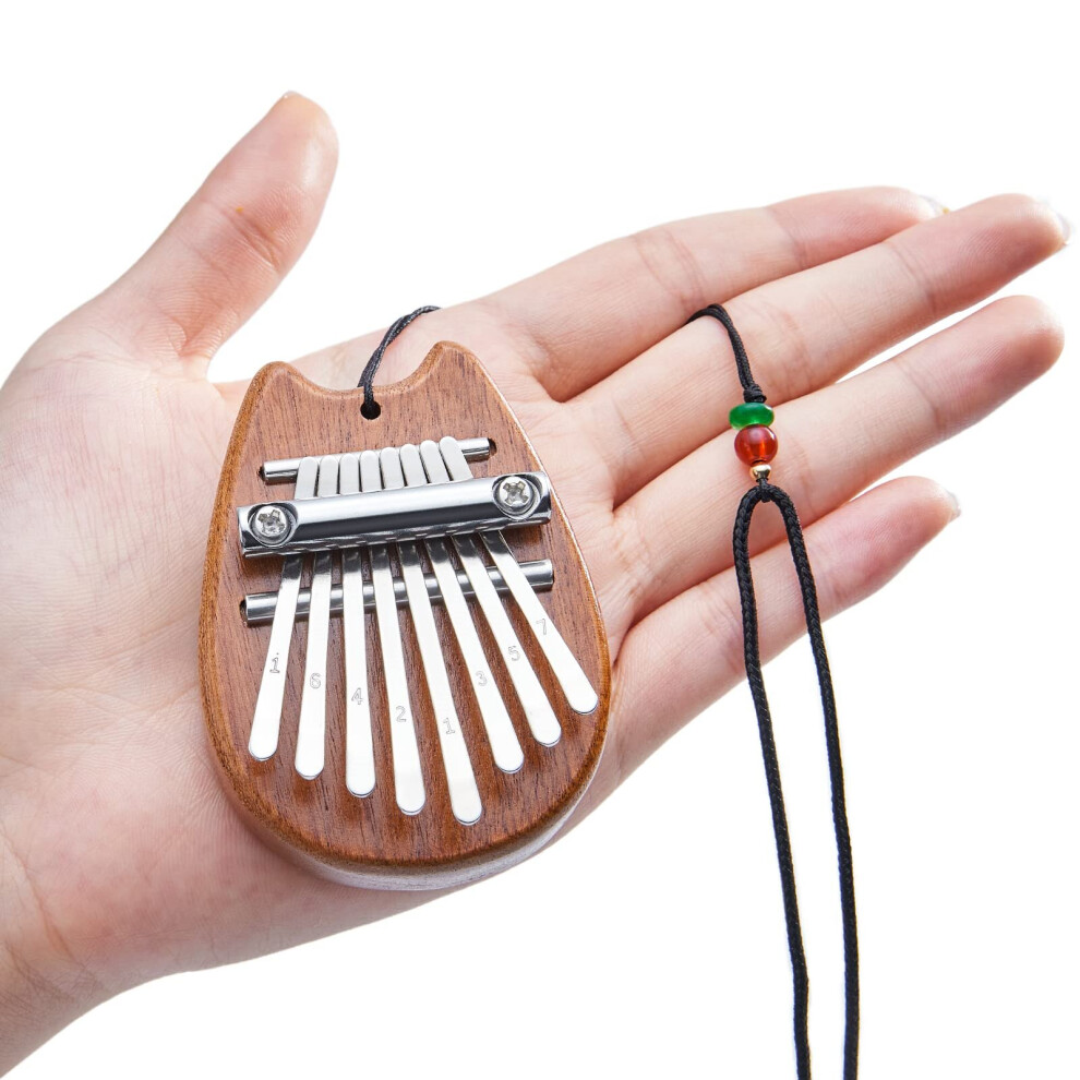 (Totoro Style) 1pc Totoro Style Mini Kalimba Thumb Piano - 8 Keys, Portable, Exquisite Gift Set