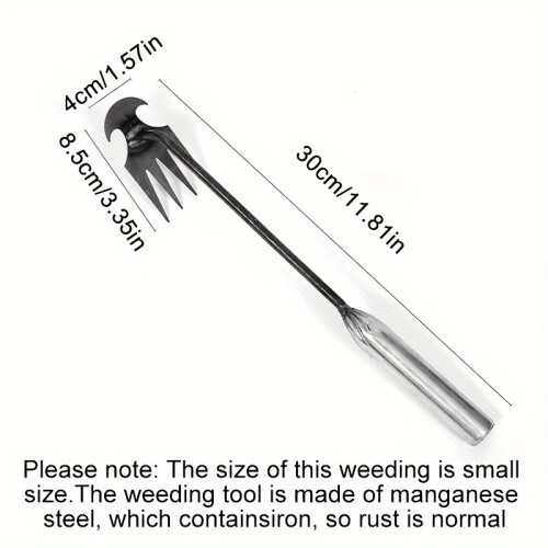 (1pc) 1pc Small Weed Puller With 4 Teeth, Gardening Hand Tools, Weed Remover Tool