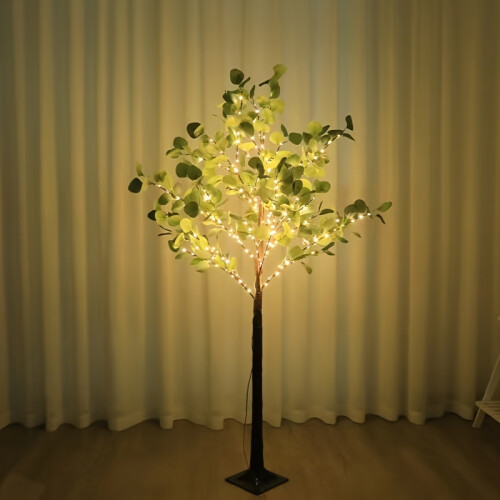 (1.5m/5ft) Lightshare Lighted Eucalyptus Tree - 1.5m/1.8m USB Powered Warm White LED Artificial Greenery