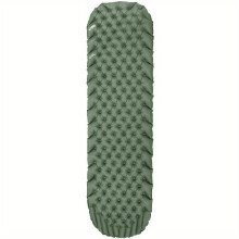 (Olive Green) Light Inflatable Sleeping Pad: Portable, Moisture-Proof Camping Mat for Tent & Hammock