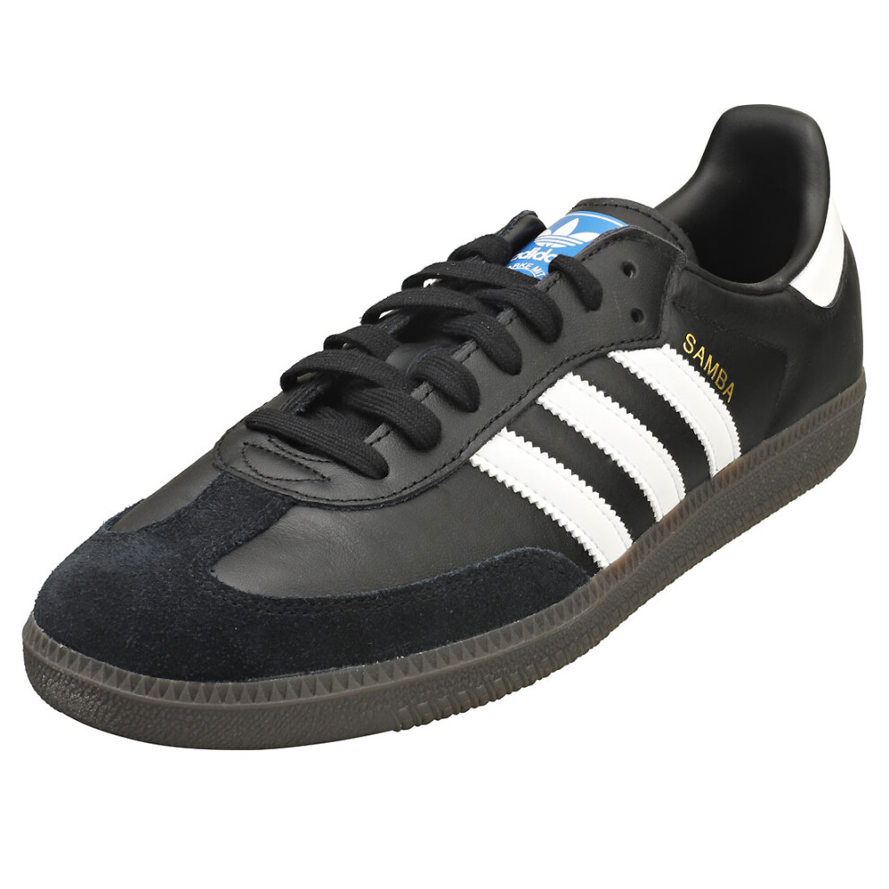 Adidas Samba Og Mens Casual Trainers In Black White - 12.5 Uk White,Black